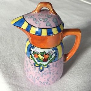 Vintage Old Castle hand painted USA Pitcher